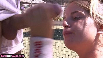 nasty full hd sexx video amateur couple fucking on a tennis court 