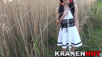 krakenhot - submission of a chained brunette hd romance com teen outdoor 