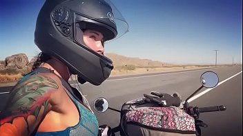 felicity feline dadfuck motorcycle babe riding aprilia in bra 