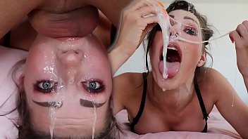sloppy upside down throat fuck - balls deep facefucking with nacked girl young amateur teen - shaiden rogue 