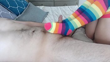 footjob socks kissing her nipples catherine grey 