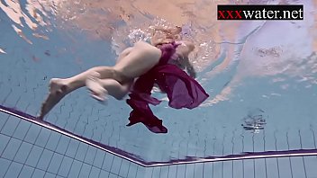 smoking hot russian redhead glory hole anal in the pool 