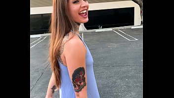 tattooed skater girl vanessa vega in skateboarding and squirting p0rno in public 