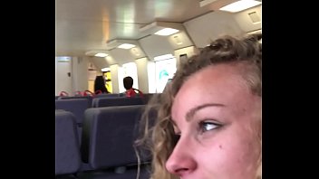wwwporn angel emily public blowjob in the train and cumswallowing 