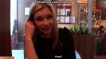 hot blonde owned porno seks by 2 guys in cafe 