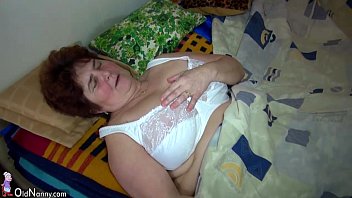 oldnanny old fat sex videos free download grandma and cute girl use big double dildo 