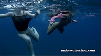 nastya and masha are swimming free watching sex video nude in the sea 