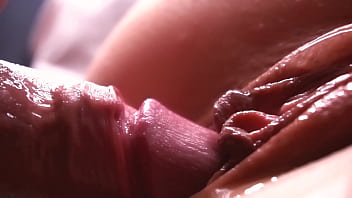 xxxvedio slow motion. extremely close-up. sperm dripping down the pussy 