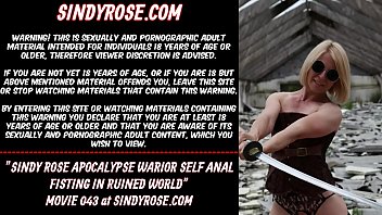 sindy rose apocalypse images of fuking warrior self anal fisting in ruined world 