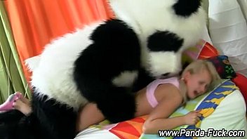 xxxvbo plush panda and teen fake facial 