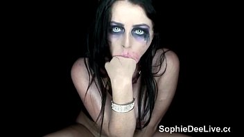 spooky slut sophie dee is a sex without cloth freaky halloween trick 